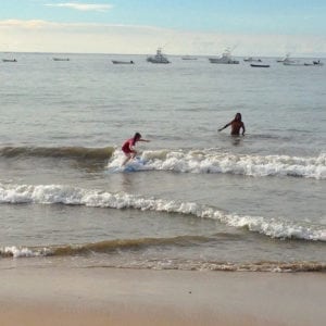 Costa Rica Carolin daughter surfing Surfing tamarindo costa rico